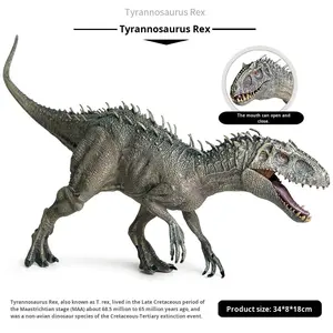 Figura de Dinosaurio de PVC 3D, Modelo Educativo de <span class=keywords><strong>Indominus</strong></span> <span class=keywords><strong>Rex</strong></span>, Juguete de Animal Jurásico para Niños, Fabricante 2025 - Product Image 2