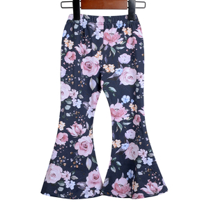 Pantalons pour enfants, pantalons décontractés pour filles, pantalons évasés classiques personnalisés, vêtements en coton, fabrication en usine, faible MOQ - Product Image 5