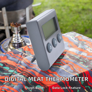 Digitale keukenthermometer, klok, timer, plastic oventhermometer voor het koken van voedsel, magnetron, vlees, rookoven - Product Image 2