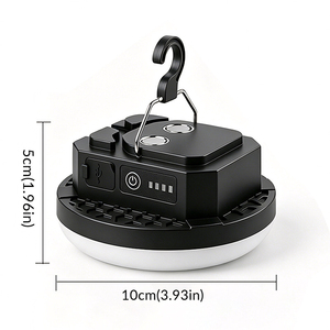 หลอดไฟพลาสติก SMD แบบพกพาอเนกประสงค์ 80W/100W DC ขั้ว E27 B10 ปรับความสว่างได้ CRI90 5000K แสงเดย์ไลท์ อายุการใช้งานยาวนาน 50000 ชั่วโมง พร้อมใช้งาน - Product Image 4