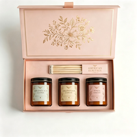 Cajas de Regalo Magnéticas Plegables Personalizadas de Lujo con Logotipo para Perfume, Velas, Embalaje de Cartón, Cajas Personalizadas, Coffret Cadeau