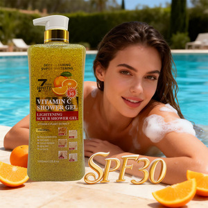 Gel Douche Naturel à la Vitamine C Éclaircissant pour les Aisselles, Anti-Âge, Brûlures Solaires, SPF30, Lavant Corporel Antibactérien - Product Image 2