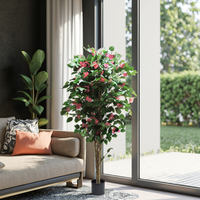 Décoration de chambre à coucher haut de gamme arbre artificiel plante en pot arbre fausse fleur plante d'arbre en Pot plante décorative