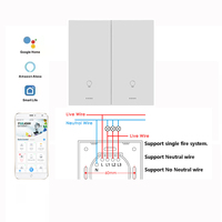 Tuya Smart Switch Zigbee Smart Switch para la automatización del hogar Zigbee Smart Home Switch Custom 2 Gang Zigbee Modules