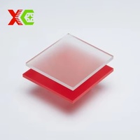 Panneau en acrylique mat non réfléchissant, matériau sûr, taille personnalisée 2-30 mm pour cloison de bureau, décoration de salle de bain