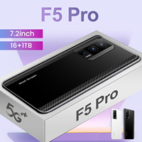 Smartphone Global Version F5 Pro 7.2 Inci Ponsel 4G Layar HD Android 13 Murah SD8 Gen 2 16GB+1TB Ponsel Seluler LTE Bands