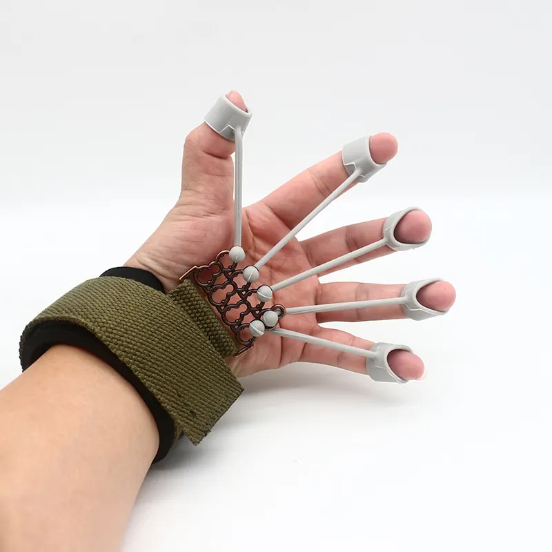 Silicone Humanoid Finger Exerciser Strengthener Trainer Hand Grip Finger Stretcher Resistance Bands