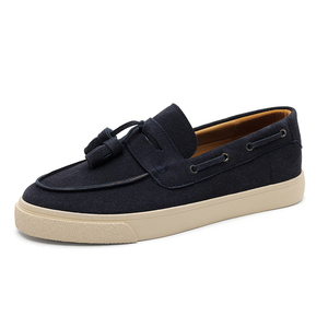 Scarpe da barca a punta di Design di lusso per uomo italia nappe Slip-on mocassini formali a basso prezzo per la fabbrica di Wenzhou personalizzi Sneaker - Product Image 2