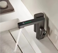 Robinet de salle de bain intelligent sans contact FEIDU avec affichage numérique LED, mitigeur de lavabo automatique en laiton à capteur pour toilettes commerciales