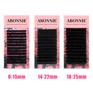 ขนตาปลอม Abonnie ขนาด 8-25 มม. แบบผสม สำหรับต่อขนตาแบบมืออาชีพ - Product Image 5