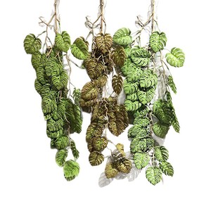 Zhenhuayuan Artificial Monstera <b>Leaves</b> 30cm-100cm Plastic Indoor Hanging Vine <b>Decor</b> Greenery Plant <b>Wall</b> Ornament - Product Image 5
