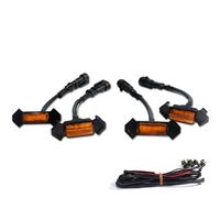 Carolyn – lumière Led ambre pour voiture tout-terrain, Grille de voiture, lumière de ramassage, capot avant, lumières de Grille pour Ford Toyota, 4 pièces