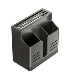 High Quality Multi Functional Carbon Steel Hanging Knife Holder Without Holes Bamboo Chopstick <b>Rack</b> for <b>Kitchen</b> Tools - Product Image 6