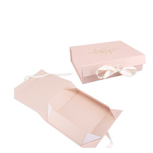 High Quality Recycled Materials Embossing Matt Lamination Magnetic Closure Custom Color Wedding Rigid <b>Box</b> with Ribbon Packaging - Product Image 6