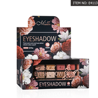 Palette de fards à paupières mats étincelants Menow E4113 OEM/ODM, étiquette privée, imperméable, cosmétiques, vente en gros, personnalisation en usine