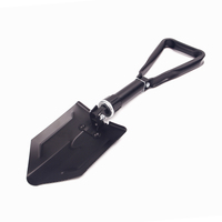 Pelle à neige pliable multifonction avec poignée en D 50 #   Acier 580 mm pour le déneigement et les activités en plein air dans le désert