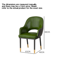 Chaise de salle à manger de restaurant en cuir PU de haute qualité, durable et moderne, chaise de table, canapé, mobilier commercial de restaurant