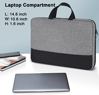 Pochette pour ordinateur portable OEM en nylon multicolore de 15.6 pouces pochette durable pour mallette de transport d'ordinateur professionnel pochette de travail unique bon marché