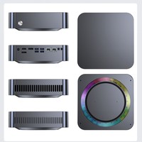 12900H + Kartu Grafis Khusus RTX4060 Mini PC GX06 Minipc Terminal Gaming 14-inti Host Kecepatan Tinggi