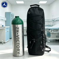 Bouteille d'oxygène médicale en aluminium ZX DOT3AL, taille MD ME, 2015 psi, réservoir de gaz médical portable avec valve CGA870, ODM OEM