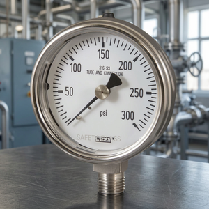 Manomètre industriel Wika 0 à 15 Psi, manomètre analogique en acier inoxydable - Product Image 3