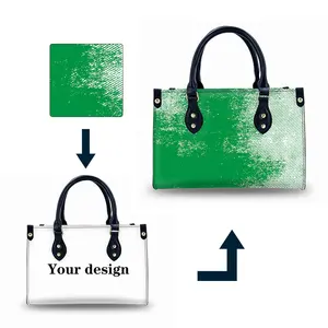 Yeni yeşil moda son bayan çanta ve çantalar hafif su geçirmez tasarım kendi deri çanta
