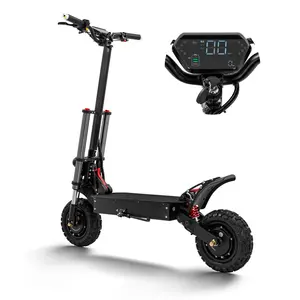Scooter citycoco, motor duplo, elétrico, alta velocidade, 60v, unidade direta, para adultos