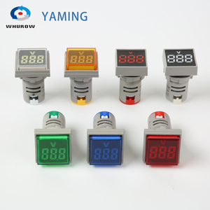 AD16-22 Series <span class=keywords><strong>Display</strong></span> <span class=keywords><strong>Digital</strong></span> Indicador Luz Pequena Mini LED Tensão E Medidor Atual Amperímetro Painel Montado Lâmpada De Sinal - Product Image 2