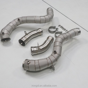 Tubo de Escape de Acero Inoxidable OEM de Alto Rendimiento para Mercedes-Benz GLC63 GLC63S 4.0T con Protector Térmico (2016-2022) - Product Image 3