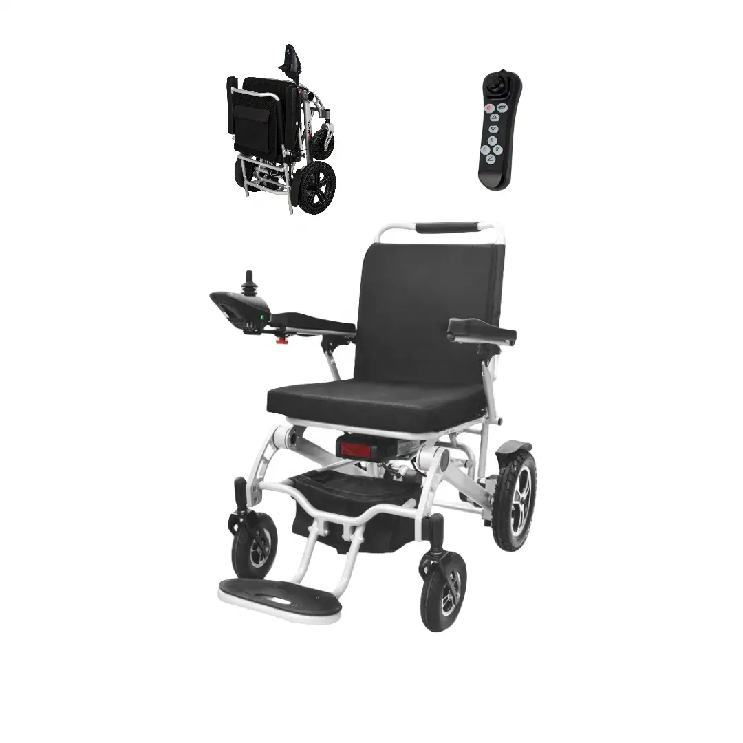 KRYL 24V Lithium Battery High-quality Foldable Lightweight Electric Wheelchair For the Disabled with Remote Control Factory Price