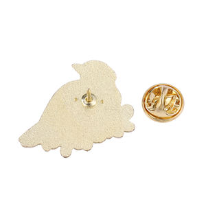 चिड़ियों कठफोड़वा ब्रोच पिन कस्टम जल्दी पक्षी और फूल मुलायम तामचीनी अंचल बैज पिन जहाज के लिए तैयार - Product Image 4