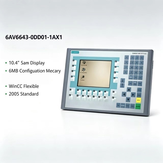 6AV6643-0DD01-1AX1,For Siemens PLC Module,SPS,SIMATIC MP277 HMI,10" Key Operator Panel,Original Old Version Can Be Provided