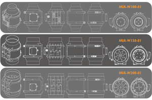 Đầu vào công nghiệp di động quạt thông gió Hàn Quốc xả thiết kế đồ họa Giải pháp cho HVAC hệ thống điện nguồn điện Ống - Product Image 5