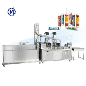 Automatic manual lubricating tube cartridge silicon silicone sealant grease filling machine