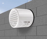 Grille d'aération extérieure anti-refoulement en PVC/ABS à économie d'énergie pour systèmes CVC, avec protection anti-pluie pour hotte aspirante