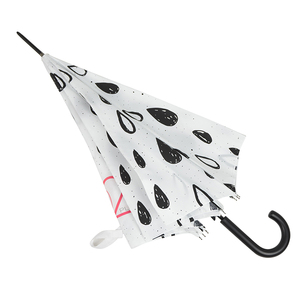 23 pulgadas de alta moda abierta de gotas de agua impresión paraguas recto - Product Image 5