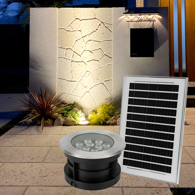 Stainless Steel Solar Light Led Exterior Driveway Lighting Outdoor Led Recessed Pathway Decoration Floor Light