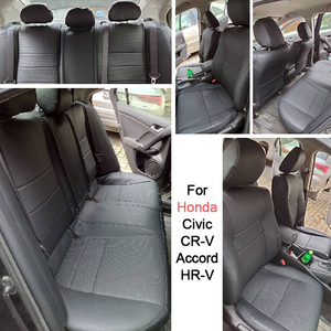 <span class=keywords><strong>Coprisedili</strong></span> su Misura per Accessori Auto per 5 Posti in Pelle di Lusso Compatibili con <span class=keywords><strong>Honda</strong></span> <span class=keywords><strong>Civic</strong></span> CRV Accord HRV HR-V Hilux Aygo Yaris - Product Image 3
