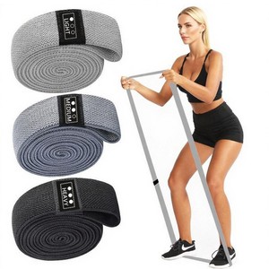 Bandes de Résistance Légères, Moyennes et Lourdes Grises et Noires pour Yoga, Fitness, Entraînement, Exercices, Étirements, Squats et Entraînement des Fessiers - Product Image 1