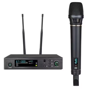 Système de micro sans fil professionnel pour karaoké EIF K11 UHF, microphone dynamique original <span class=keywords><strong>en</strong></span> métal pour le chant - Product Image 1
