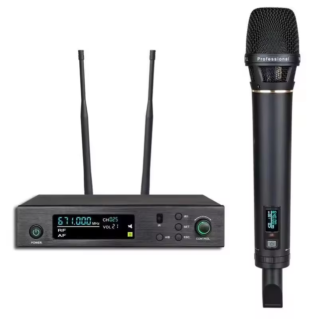 EIF K11 Professional Karaoke Wireless Mic System UHF Original Dynamic Handheld Metal Microphone for Singing