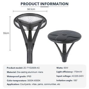 Fábrica al por mayor farola jardín al aire libre Ip65 impermeable poste de aluminio Led jardín farola - Product Image 4