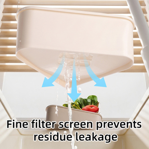 Panier égouttoir d'angle triangulaire pour évier de cuisine, filtre à déchets alimentaires facile à nettoyer pour les restes de fruits et légumes - Product Image 3