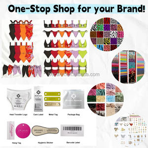 OEM Meisjes Sexy Bikini Badkleding & Strandkleding Sexy Strand Cheeky Effen Geprint Tweedelig Badpak String Sets Zomer Strandkleding - Product Image 6