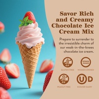 Mélange pour Crème Glacée Fraise sous Marque Blanche OEM/ODM, Saveurs Personnalisables et Poudre de Crème Glacée Fonctionnelle