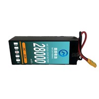 Batterie professionnelle 28000mah 6s 25c 22.2v Lipo grande charge multi-rotor Drone batterie intelligente avec prise AS150U
