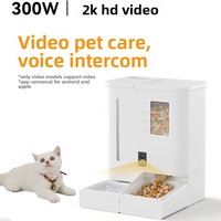 Comedero Automático Inteligente para Mascotas con Control por WiFi a través de Aplicación, Dispensador de Agua y Comida, Cámara con Video, para Proveedores de Tiendas de Mascotas