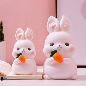 Glutinous Rice Rabbit Piggy Bank PVC Money <b>Box</b> For Kids Birthday <b>Gift</b> 2-4 Years - Product Image 1