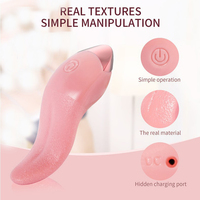 Meistverkaufter Weicher Zungen-Vibrator Leckspielzeug für Frauen Oral-Biss Nippel-Klitoris-Stimulator Erotikspielzeug für Erwachsene