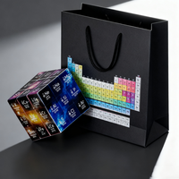 Ensemble de cubes de la table périodique personnalisés 3x3x3, cadeau exclusif sur le thème de la science avec boîte et sac personnalisés